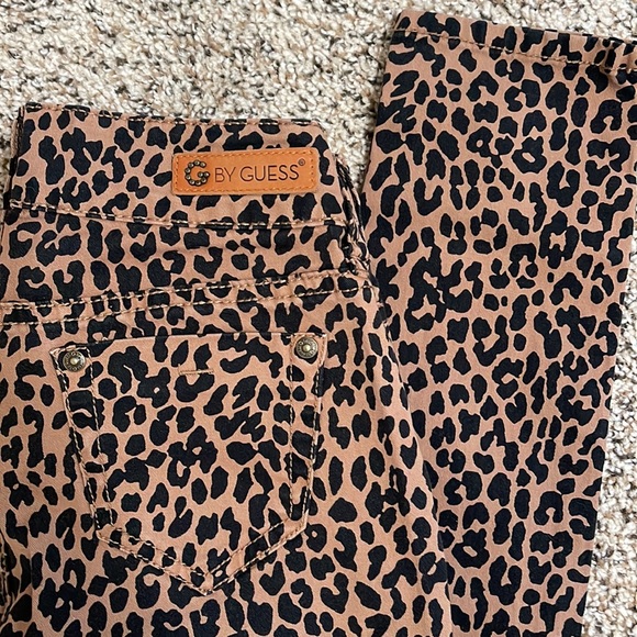 G by Guess Denim - Cheetah Print Leopard Stretch Super Skinny Jeans Women US 25